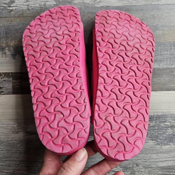Birkenstock Arizona Rubber Sandals Pink Size 34 = Kids 3-3.5 - Picture 8 of 8